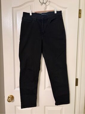 Calvin Klein Jeans Women's Black High-Rise Straight Jeans
